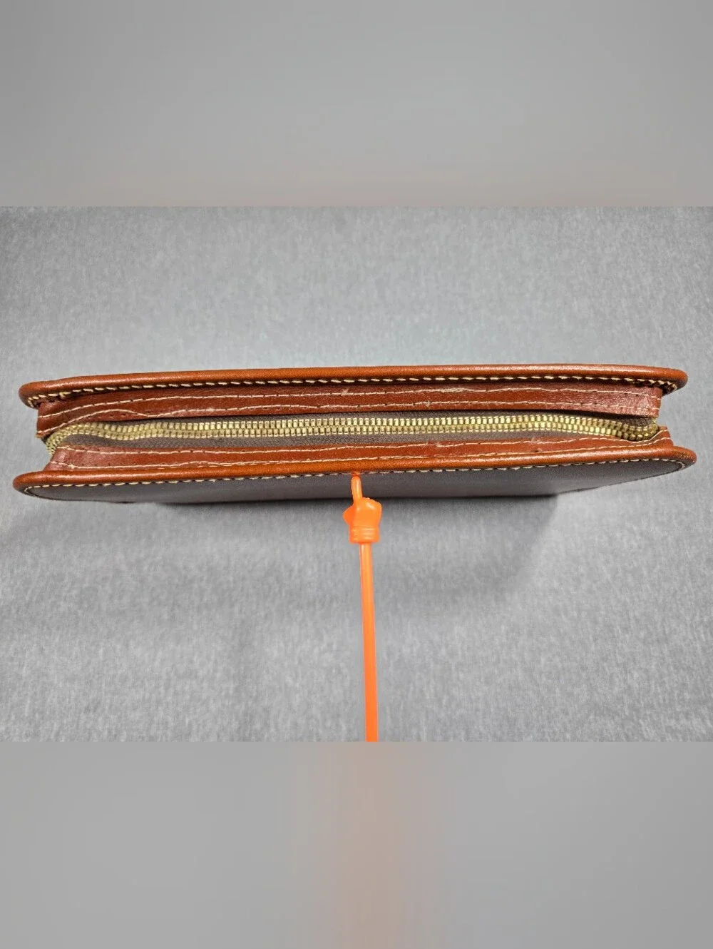 Vintage Carlton Leather Accordion Multi-Pocket Wallet Clutch Made in USA